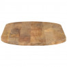 Blat stołu, 80x40x3,8 cm, owalny, lite drewno mango