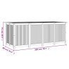 Skrzynia ogrodowa, 200x80x75 cm, lite drewno akacjowe