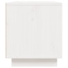 Szafka pod telewizor, biała, 80x35x40,5 cm, lite drewno sosnowe