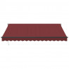Ręcznie zwijana markiza, burgundowa, 400x300 cm