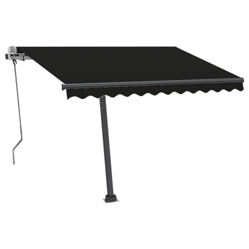 Ręcznie zwijana markiza z LED, 350 x 250 cm, antracytowa