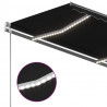 Ręcznie zwijana markiza z LED, 350 x 250 cm, antracytowa