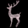 Świąteczny renifer, akryl, 250 ciepłych białych LED, 180 cm