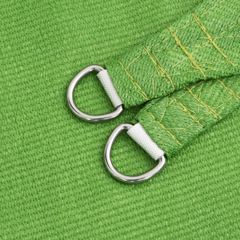 Żagiel przeciwsłoneczny, 160 g/m², jasnozielony, 5x6x6 m, HDPE