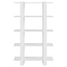 Regał na książki/przegroda, biały, 100x30x160 cm