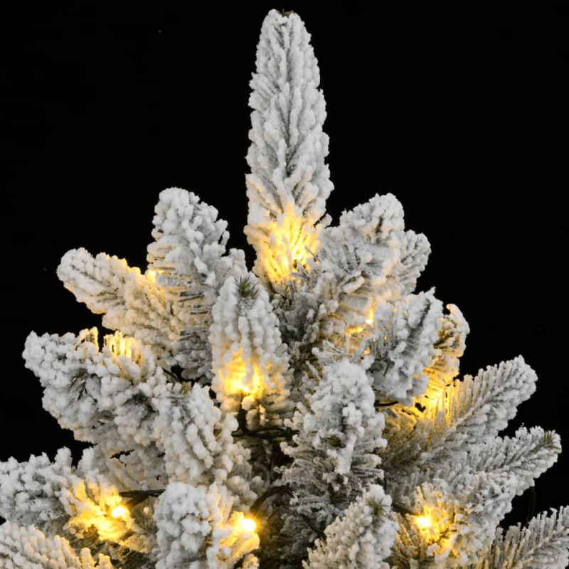 Sztuczna choinka z 300 lampkami LED, ośnieżona, 180 cm