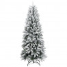 Sztuczna choinka, ośnieżona, 300 lampek LED, 240 cm