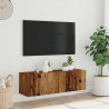 Ścienna szafka TV, stare drewno, 100x30x30 cm