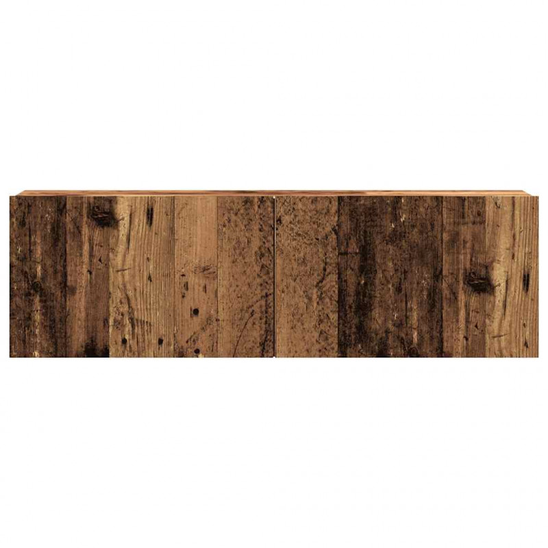 Ścienna szafka TV, stare drewno, 100x30x30 cm