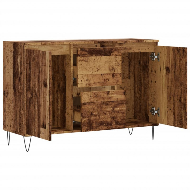 Szafka, stare drewno, 104x35x70 cm, materiał drewnopochodny