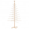 Drewniana choinka do udekorowania, 210 cm, lite drewno sosnowe