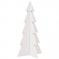 Drewniana choinka do udekorowania, biała, 59,5 cm, sosnowa