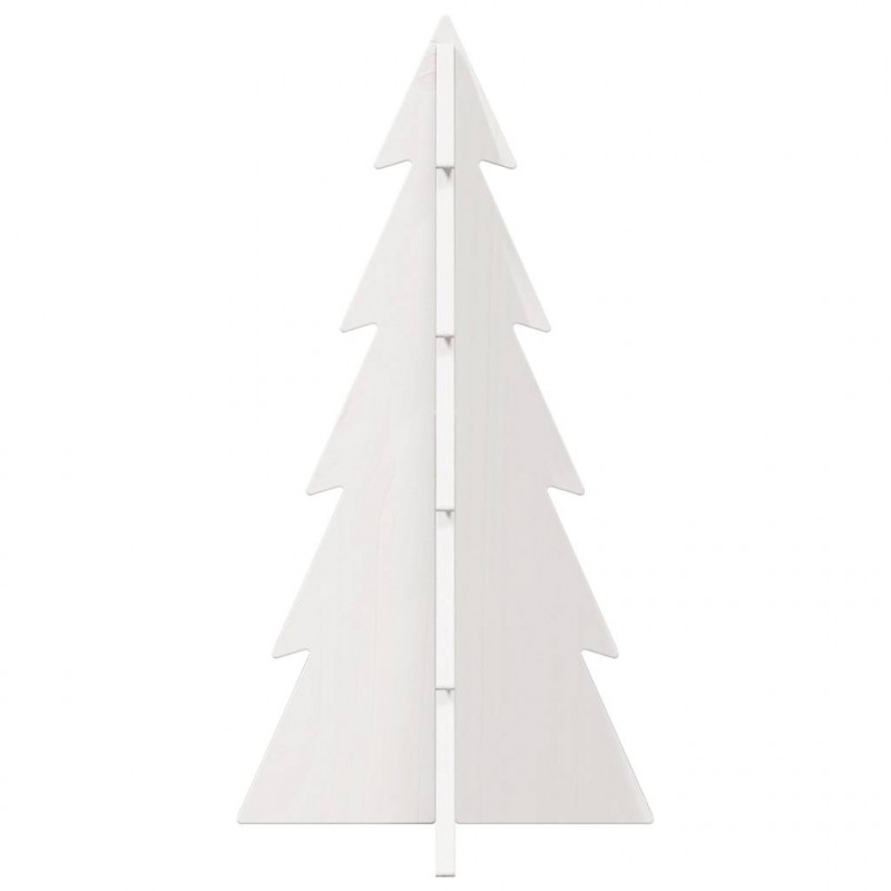 Drewniana choinka do udekorowania, biała, 59,5 cm, sosnowa