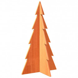 Drewniana choinka do udekorowania, brązowa, 80 cm, sosnowa