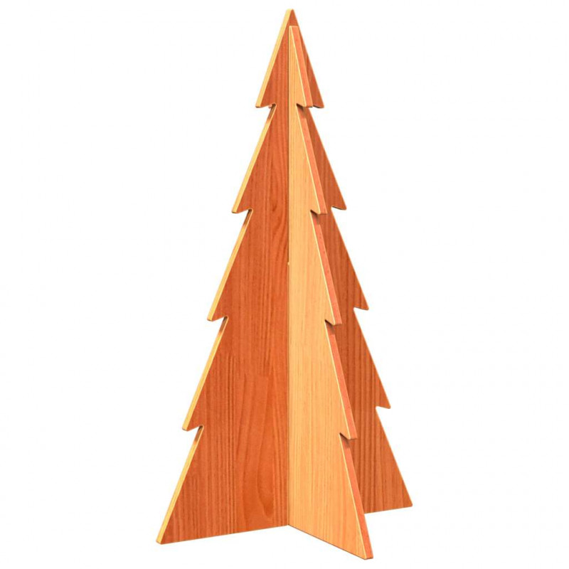 Drewniana choinka do udekorowania, brązowa, 80 cm, sosnowa