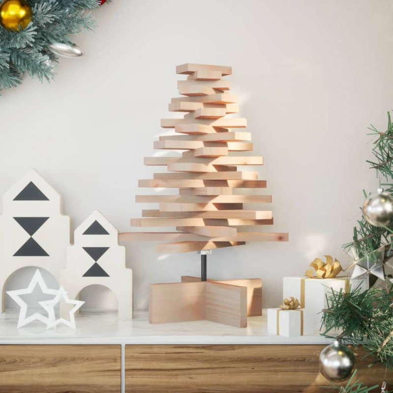 Drewniana choinka do udekorowania, 60 cm, lite drewno sosnowe