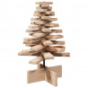 Drewniana choinka do udekorowania, 60 cm, lite drewno sosnowe