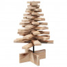Drewniana choinka do udekorowania, 60 cm, lite drewno sosnowe