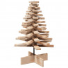 Drewniana choinka do udekorowania, 80 cm, lite drewno sosnowe