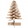 Drewniana choinka do udekorowania, 80 cm, lite drewno sosnowe