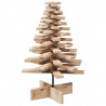 Drewniana choinka do udekorowania, 80 cm, lite drewno sosnowe