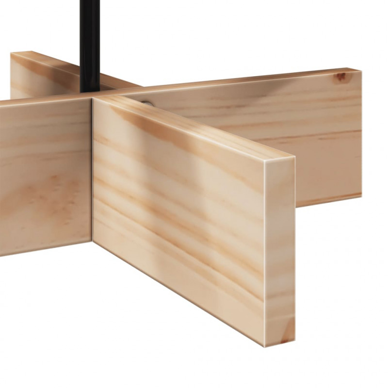 Drewniana choinka do udekorowania, 80 cm, lite drewno sosnowe