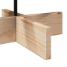 Drewniana choinka do udekorowania, 80 cm, lite drewno sosnowe