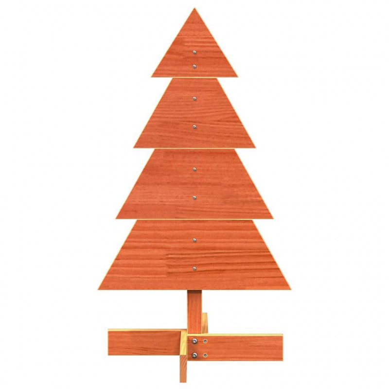 Drewniana choinka do udekorowania, brązowa, 80 cm, sosnowa