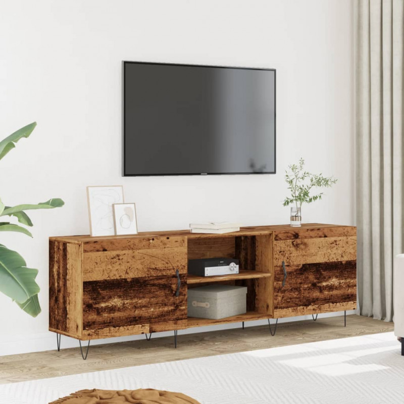 Szafka TV, stare drewno, 150x30x50 cm, materiał drewnopochodny