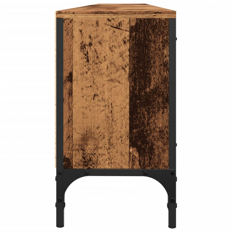 Szafka pod TV, z szufladą, stare drewno, 200x25x44 cm
