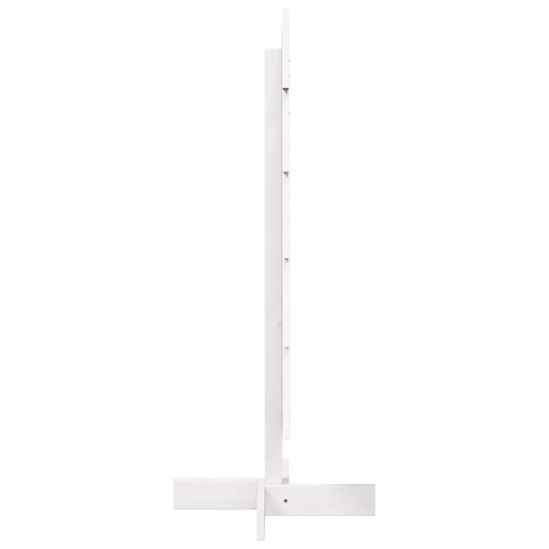 Drewniana choinka do udekorowania, biała, 100 cm, sosnowa