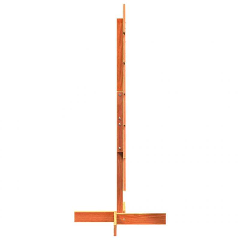 Drewniana choinka do udekorowania, woskowy brąz, 120 cm, sosna