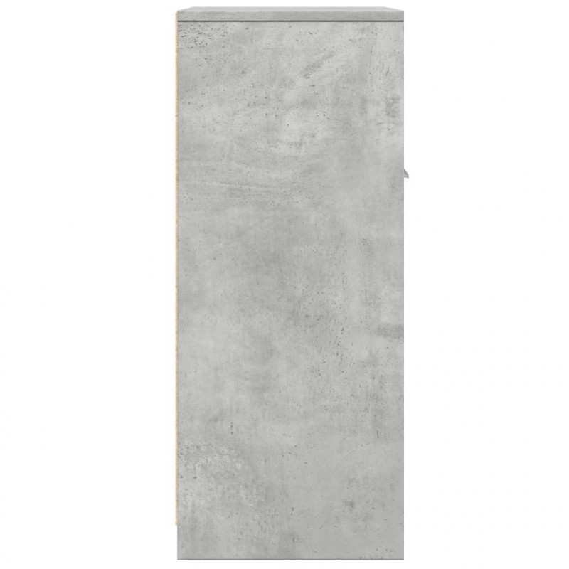Szafka łazienkowa, szarość betonu, 60x33x80 cm, płyta wiórowa