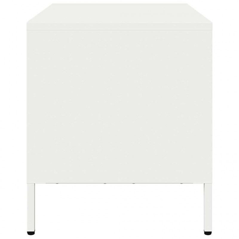 Szafka RTV, biała, 68x39x43,5 cm, stal walcowana na zimno