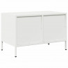 Szafka RTV, biała, 68x39x43,5 cm, stal walcowana na zimno