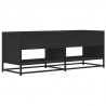 Szafka pod TV, czarna, 120,5x40x46 cm, materiał drewnopochodny