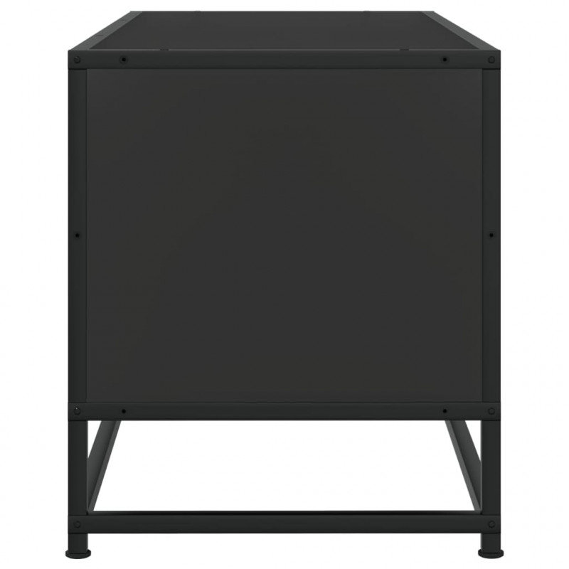 Szafka pod telewizor, czarna, 80x34,5x40 cm