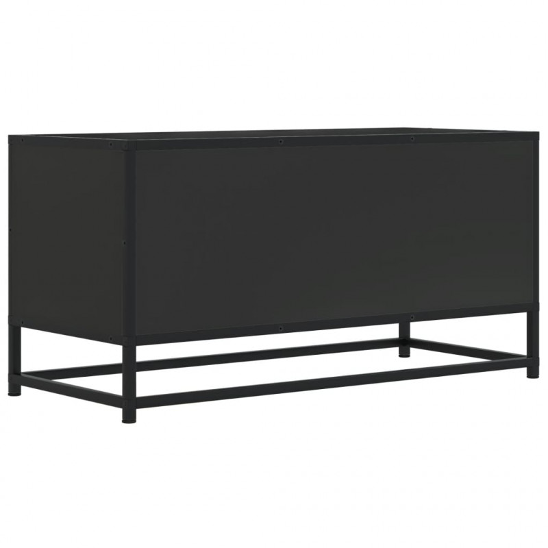 Szafka pod telewizor, czarna, 80x34,5x40 cm