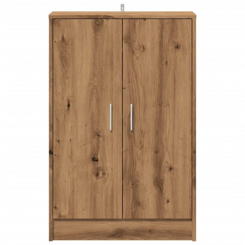 Szafka na buty, dąb artisan 60x35x92 cm materiał drewnopochodny