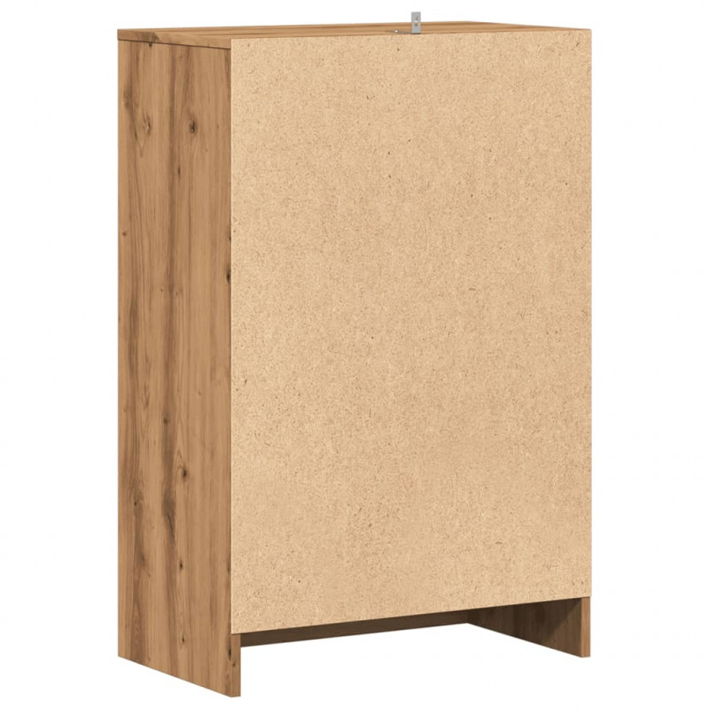 Szafka na buty, dąb artisan 60x35x92 cm materiał drewnopochodny