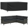 Pokrowce na meble ogrodowe, 2 szt., czarne 250x210x90 cm