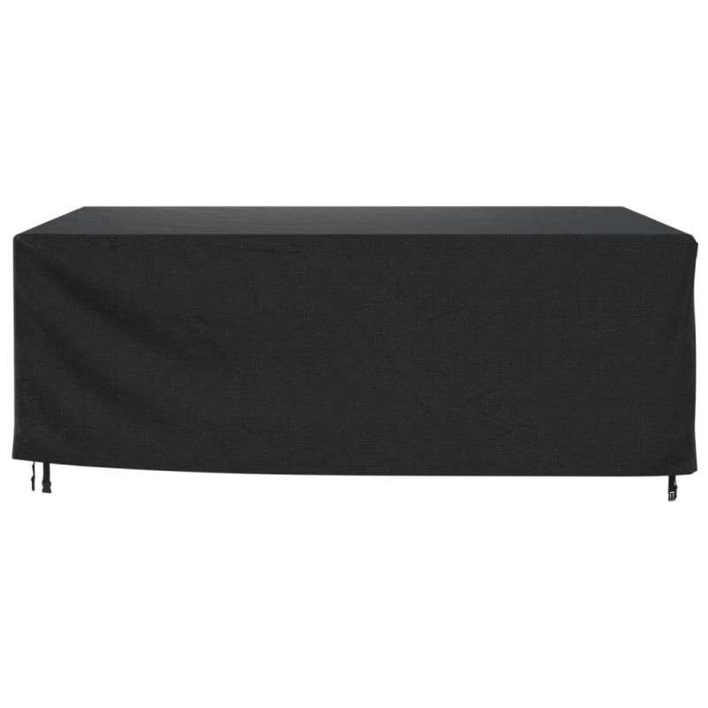 Pokrowce na meble ogrodowe, 2 szt., czarne 250x210x90 cm