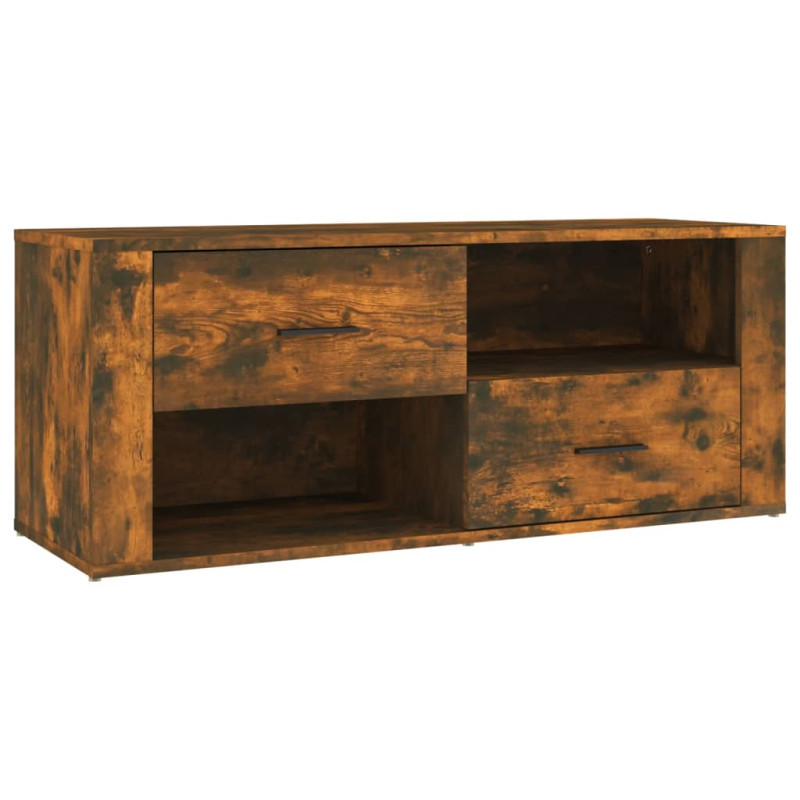 Szafka pod telewizor, przydymiony dąb, 100x35x40 cm