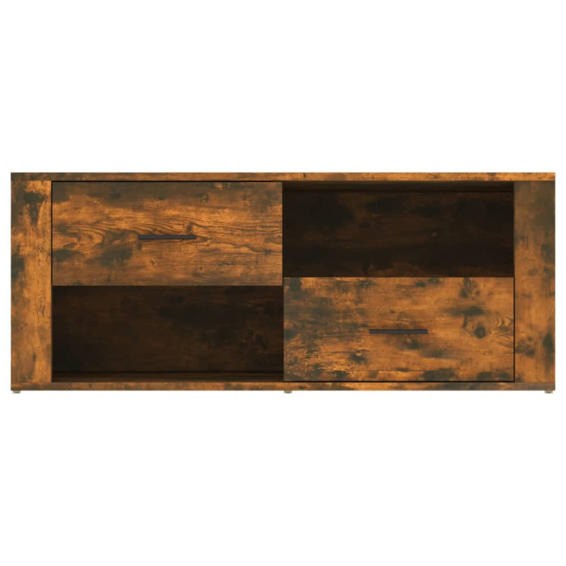 Szafka pod telewizor, przydymiony dąb, 100x35x40 cm