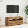 Szafka pod TV z oświetleniem LED, dąb artisan, 90x35x40 cm