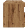 Szafka pod TV z oświetleniem LED, dąb artisan, 90x35x40 cm