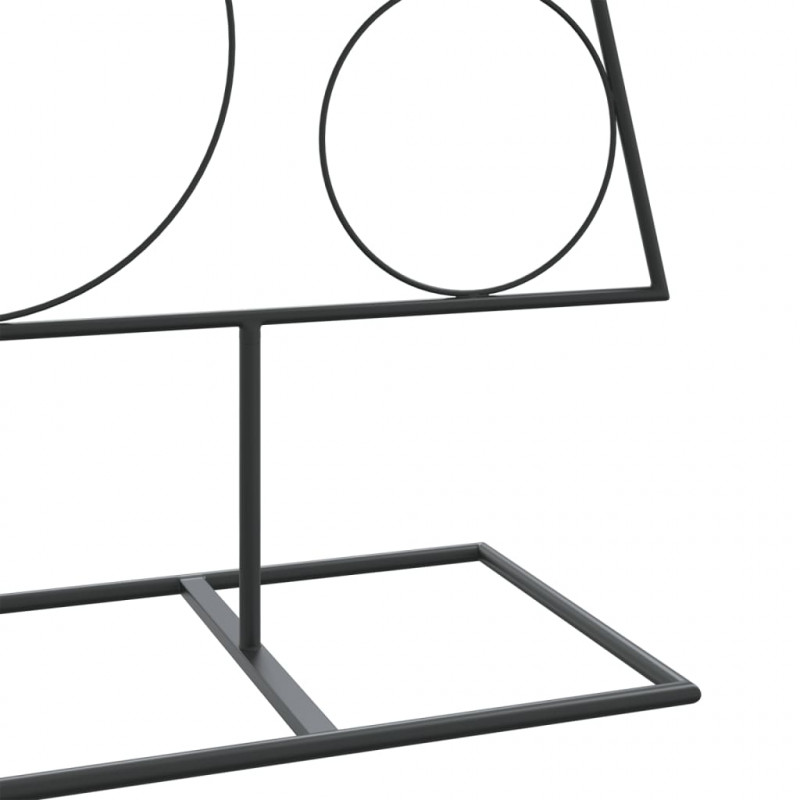Metalowa choinka świąteczna, do dekoracji, czarna, 150 cm