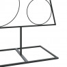 Metalowa choinka świąteczna, do dekoracji, czarna, 150 cm