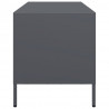Szafka RTV, czarna, 68x39x43,5 cm, stal walcowana na zimno