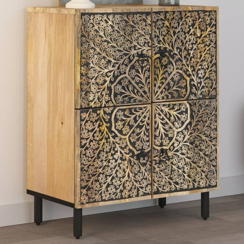 Szafka, 60x33x75 cm, lite drewno mango